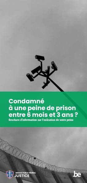 Condamné à une peine de prison entre 6 mois et 3 ans ? Brochure d’information sur l’exécution de votre peine